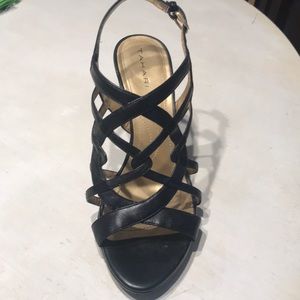 TAHARI wedge sandals.